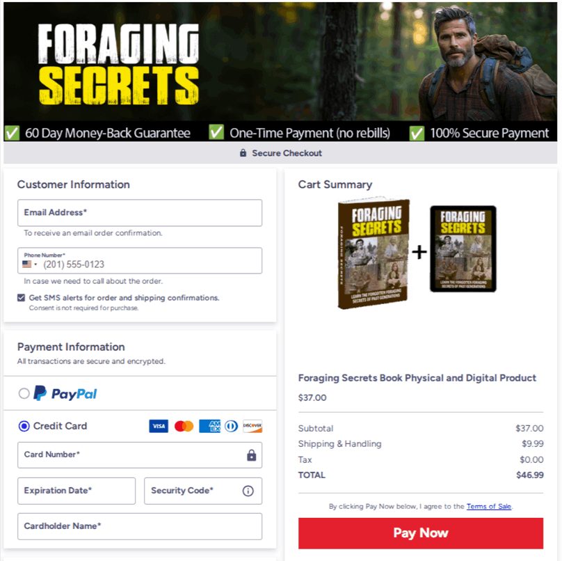 Foraging Secrets Checkout